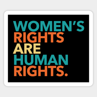 Women's Rights are Human Rights (boho) Magnet